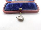 Sterling Silver Puffy Heart Charm Pendant Vintage c1970
