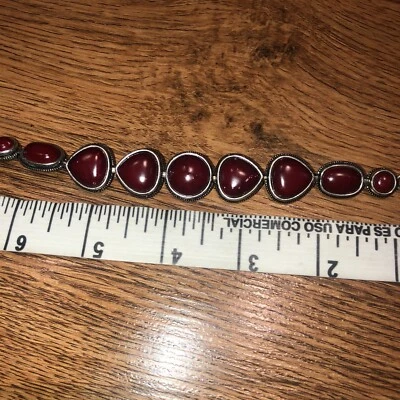 LUCKY BRAND Red Stone  TOGGLE CLASP BRACELET - Image 1 of 4