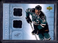 2007-08 Upper Deck Ice - Joe Thornton - Frozen Fabrics Relic Game Used Jersey