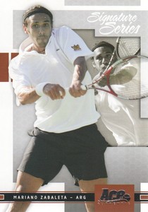 2005 Ace Authentic Signature Series Tennis #93 Mariano Zabaleta