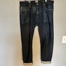 Hiroshi Kato The Pen Slim Dark Wash Denim Blue Jean Pants Size 34x30