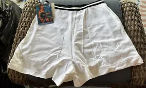 Pantaloncini da nuoto bianchi nuovi con etichette Miracle body Control pancia taglia small - Foto 1 di 8