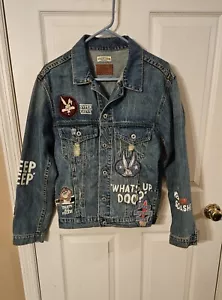 Chaqueta vaquera Looney Tunes Zara mujer corredor bugs conejito piolín pájaro M - Imagen 1 de 13