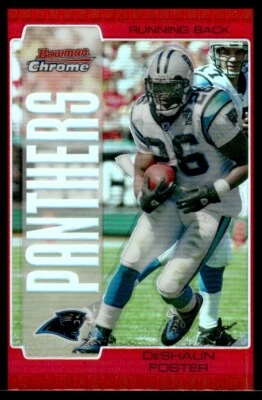 2005 Bowman Chrome Red Refractors DeShaun Foster Carolina Panthers #41 - Image 1 of 2