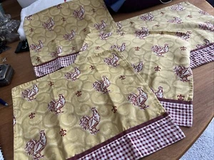 Set 4 tovaglioli di stoffa country Waverly cotone fattoria casetta 11 1/2 x 12 - Foto 1 di 5