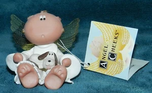 FIGURA MEJILLAS ÁNGEL KIRKS CRITTERS ÁNGEL CACHORRO PERRO RUSS BERRY - Imagen 1 de 6