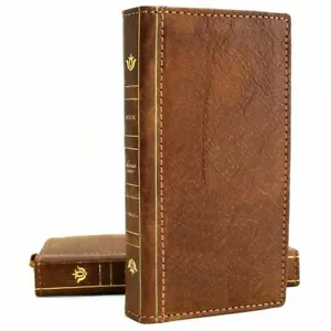 Estuche de cuero genuino vintage para billetera Galaxy S20 libro suave cierre de tarjetas de lujo - Imagen 1 de 6
