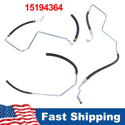 FOR 02-09 CHEVY CHEVROLET TRAILBLAZER ENVOY EXT GMC POWER STEERING HOSE SET OF 3 - Image 1 of 4