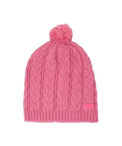 Puma Women's Beanie Evercat Escape Rose Pink One Size Winter Pom Knit Hat - Picture 1 of 3