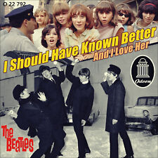 Repro Photo THE BEATLES Should Have Known Better O 22 792 ODEON 7" Size 18x18cm