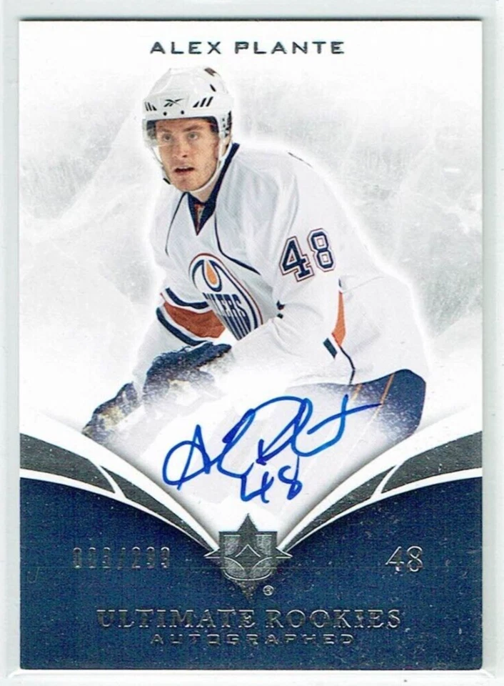 10-11 UD Upper Deck Ultimate Rookies Autographed  Alex Plante  /299 Rookie  Auto - Image 1 of 1