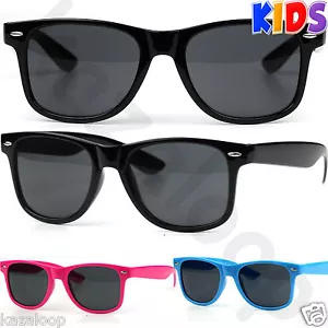 New Kids Children Square Retro Classic Sunglasses Boys Girls UV400 Protection - Picture 1 of 9
