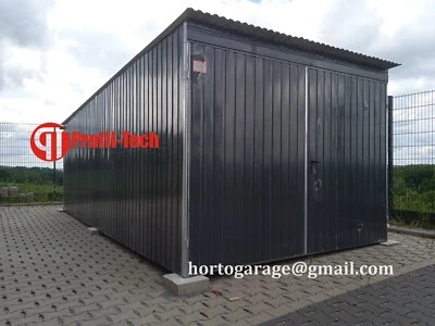 Blechgarage Container Versteck Lager Einzelgarage Geräteschuppen Metallgarage. - Bild 1 von 2