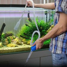 Siphon Gravel Cleaner Aquarium Fish Tank Vacuum Water Wash Sand Changer BEST