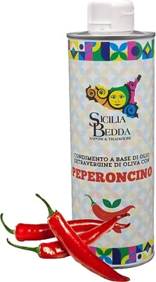 SICILIA BEDDA OLIO SICILIANO EXTRAVERGINE DI OLIVA CON PEPERONCINO 50CL