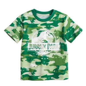 Baby Boy Jumping Beans® Jurassic Park Camouflaged Graphic Tee Size 6M & 9M - Picture 1 of 1