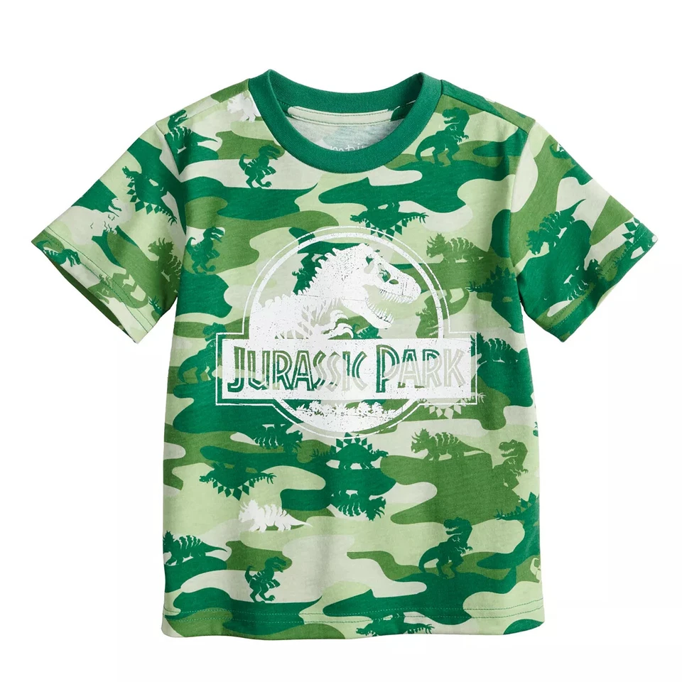 Baby Boy Jumping Beans® Jurassic Park Camouflaged Graphic Tee Size 6M & 9M - Image 1 of 1