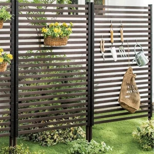 3FT W X 4FT H Metal Outdoor Privacy Screen Privacy Screen Fence for Garden Patio - Picture 1 of 12