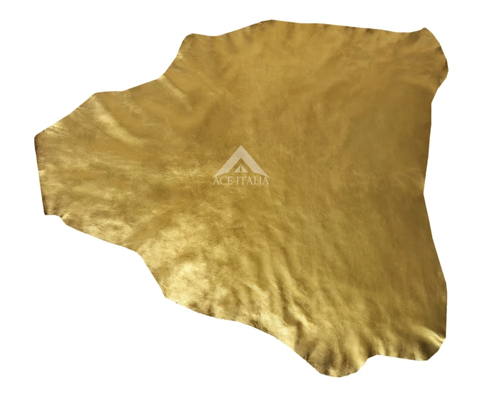 SMART RANGE Gold Handwerk Kleidungsstück Qualität Leder Lammfell Serviette 6 bis 7 Quadratfuß