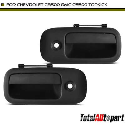 2x Manija de puerta exterior negra para Chevrolet C4500 Kodiak GMC Isuzu delantera o trasera Foto 1 de 4