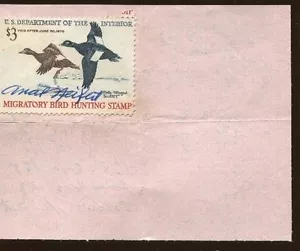 Licencia de caza y pesca de residente de IOWA 1969 con sello de pato RW36 - 571 - Imagen 1 de 2