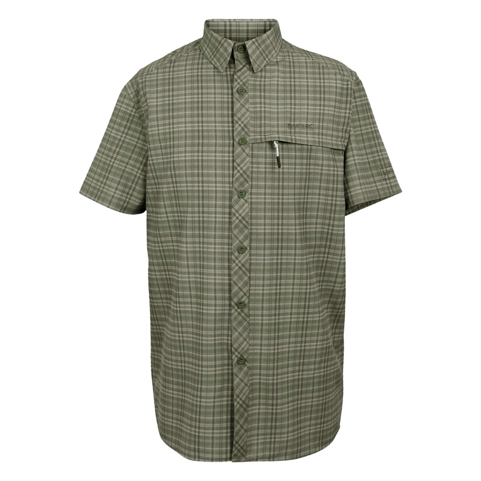 Regatta Herren Hemd Funktionshemd Wanderhemd Packaway Kurzarmhemd - Bild 1 von 1