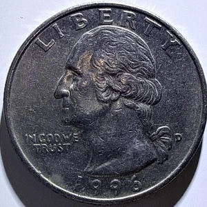 1996 D Washington Quarter Error - Picture 1 of 10