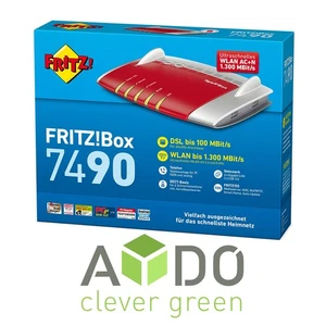 AVM FRITZBox 7490 VDSL ADSL Modem ISDN 4-Port Gigabit WLAN MESH DEUTSCHE VERSION - Bild 1 von 3