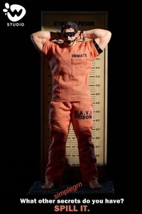 W Studio Prison Man Painted Savi Resin Statue Model  H30cm Sawe 3Heads In Stock - Picture 1 of 6