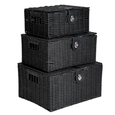 Black 3pc Storage Basket - Image 1 of 4