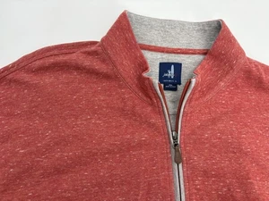 Johnnie O Herren Sully 1/4 Zip Snapper Red Pullover Performance Sweater, Gr. 2XL - Bild 1 von 7