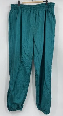 Pantalones de chándal cortavientos MacGregor vintage talla XL cremallera tobillos bolsillos Swish Foto 1 de 4