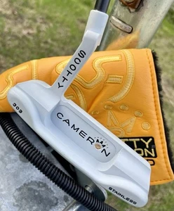 Scotty Cameron Newport Beach - White/Gold Custom Putter Dancing Member HC 35” - Picture 1 of 12