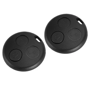 Hot 2x Remote Key Fob Case Shell No Blade Fit For Smart Fortwo 450 1998-2007 - Picture 1 of 6