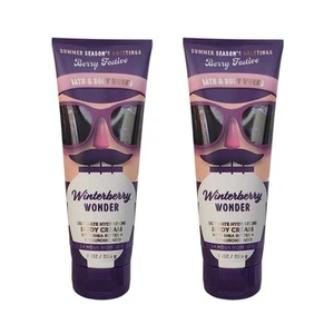 2 NEW Bath and Body Works WINTERBERRY WONDER Ultimate Hydration Body Cream, 8 oz - Picture 1 of 1