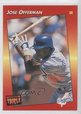 1992 Donruss Triple Play Jose Offerman #153 - Image 1 of 2