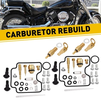Kit de reconstrucción de reparación de carburador para 00-09 Yamaha V-STAR 1100 XVS1100A CLASSIC Foto 1 de 4