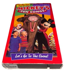 Sing Along Songs-Disney Mickey’s Fun Songs: Lets Go to the Circus VHS Classic - Imagen 1 de 11