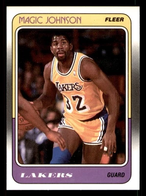 1988-89 Fleer #67 Magic Johnson B - Image 1 of 2