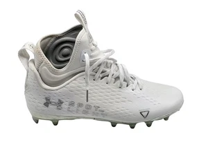 Scarpe da calcio Under Armour Spotlight tacchetti uomo taglia 10 bianche leggere modellate - Foto 1 di 9