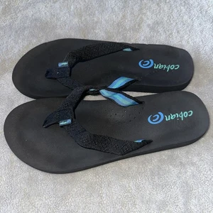 Sandalia chanclas de rebote ajustada Cobian para mujer negra soporte para el arco acolchada talla 8 - Imagen 1 de 6