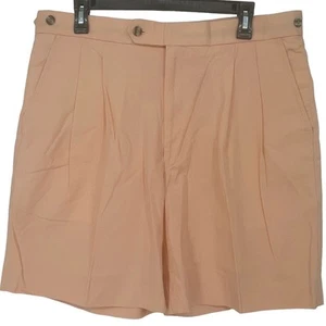 Champion Golfshorts Herren Plissee Pfirsich/Pink Preppy Retro W34" Spieler von Van - Bild 1 von 7