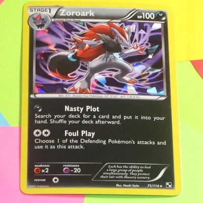 Zoroark [Cracked Ice Holo] 71/114 Dark Explorers Pokemon - Image 1 of 3
