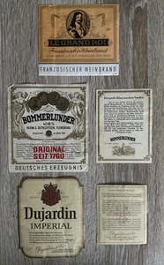 3 Etiketten Spirituosen Dujardin Le Grand Roi Bommerlunder - Bild 1 von 1