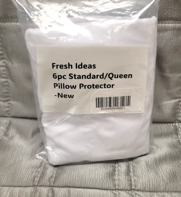 Protetor de travesseiro Fresh Ideas pacote com 6 padrão/queen Care branco - Imagem 1 de 4
