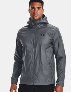 Under Armour UA Men's Forefront Rain Jacket Windbreaker Grey XL New - Picture 1 of 6