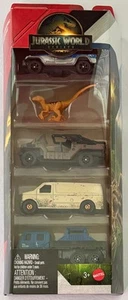 Matchbox 2025 Jurassic World Rebirth 5 Fahrzeuge Geschenkpackung #JGL25 Maßstab 1:64 - Bild 1 von 2