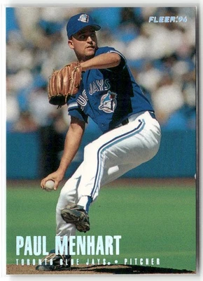 1996 FLEER TIFFANY PAUL MENHART TORONTO BLUE JAYS #279 - Image 1 of 3