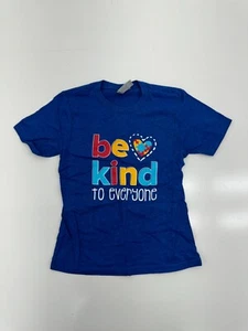 Next Level Apparel Kids Blue Autism Graphic Print Tee Size Small - Picture 1 of 6