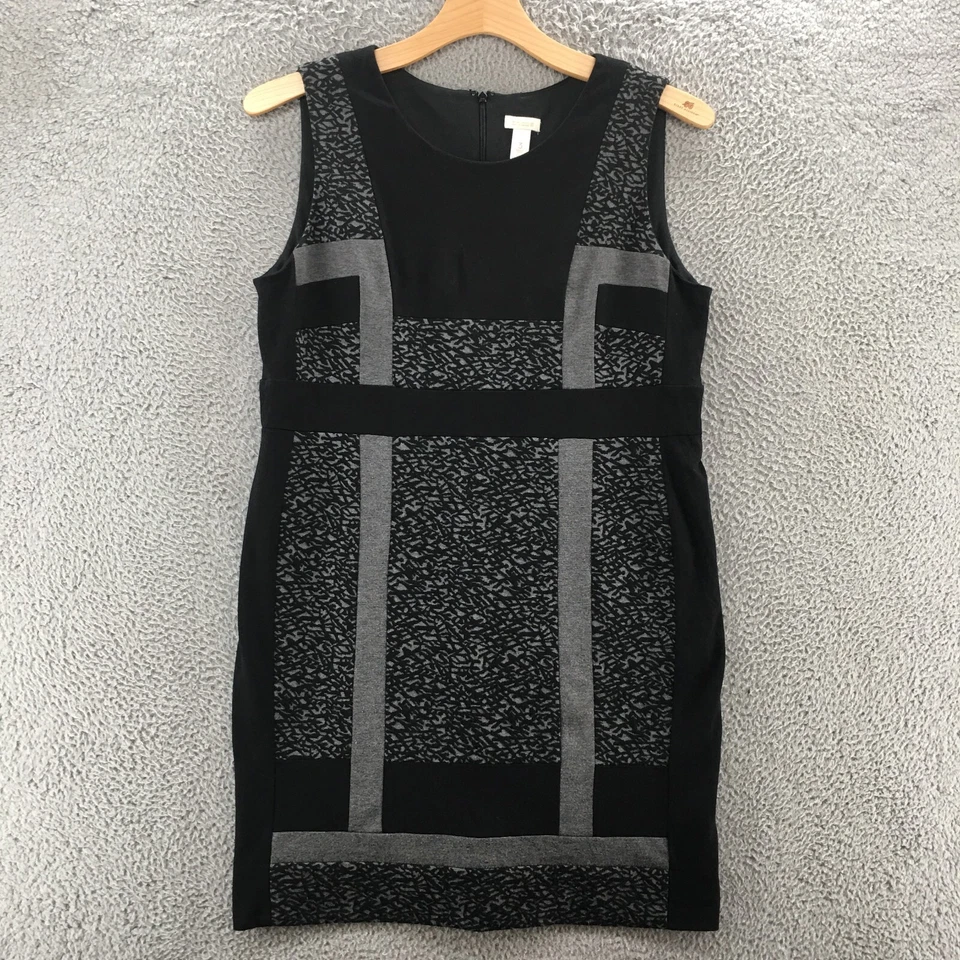 Vestido Vaina Chicos Para Mujer 3 Negro Sin Mangas Cuello Redondo Espalda Cremallera Hasta la Rodilla Foto 1 de 4